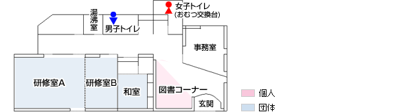 港南台コミュニティハウスフロアマップ